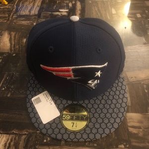 NEW ENGLAND PATRIOTS 5950 ONFIELD 59 FIFTY MENS HAT SIZE 7 1/4 NAVY BLUE NEW ERA